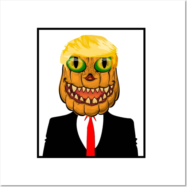 Halloween Trump Wall Art by alialbadr